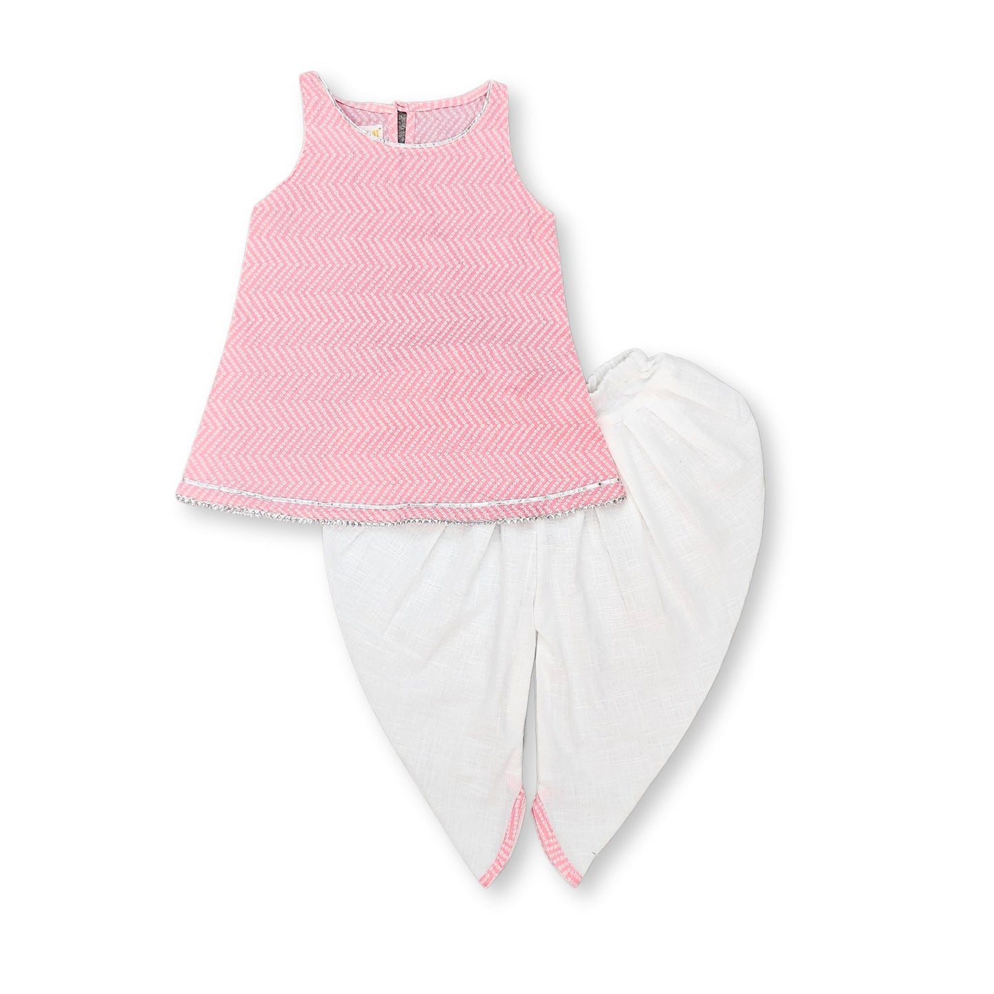 Baby Pink Kurta Dhoti Set