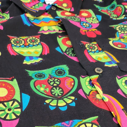 Black Multi Owl Shirt