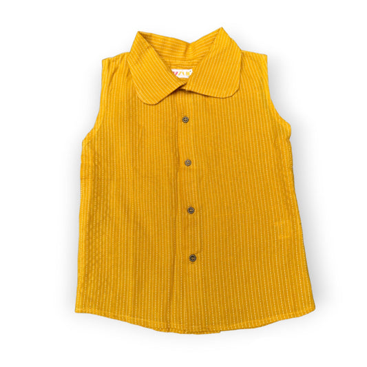 Mustard Kantha Shirt